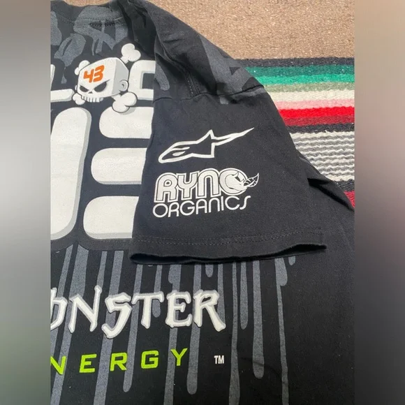 KEN BLOCK 43 OFFICIAL MONSTER FORD T SHIRT GYMKHANA RACING RALLY 2 SIDED VINTAGE